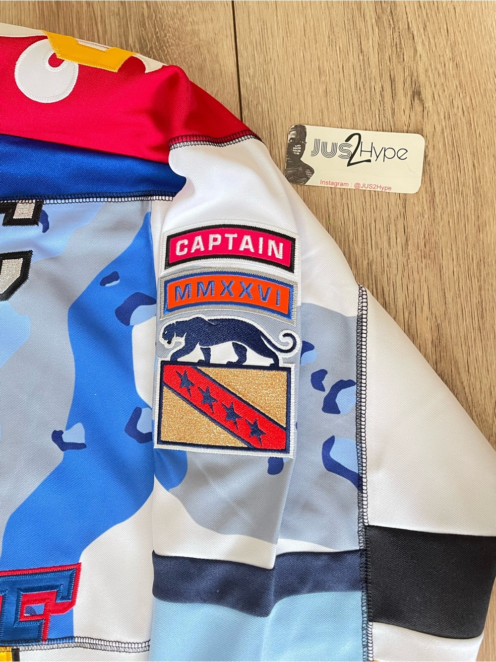 Supreme Paneled Hockey Jersey SS26 White  Brand New - Picture 4 of 5